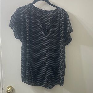 Banana Republic Black and White Patterned Blouse
